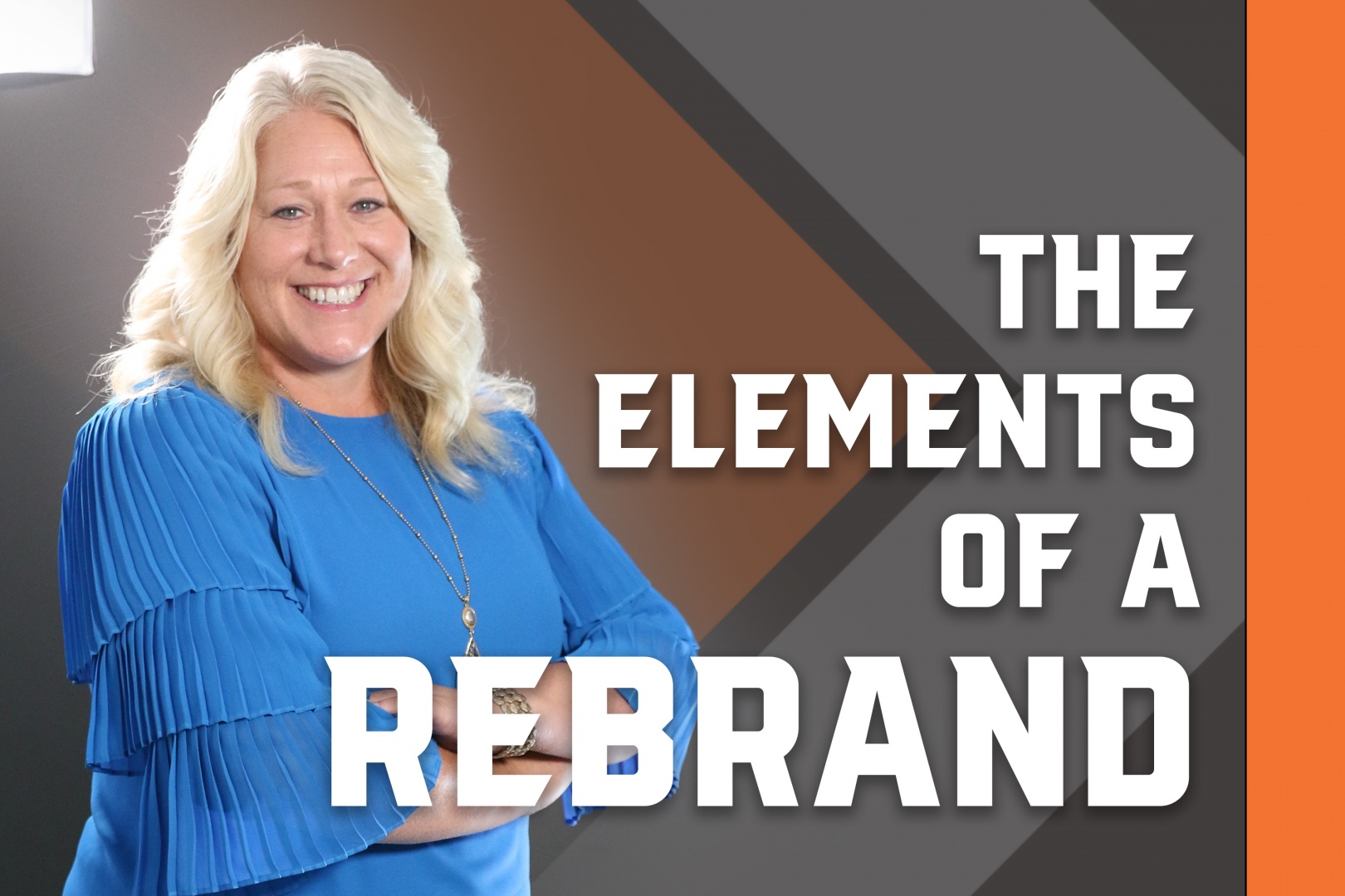 Elements of a Rebrand graphic