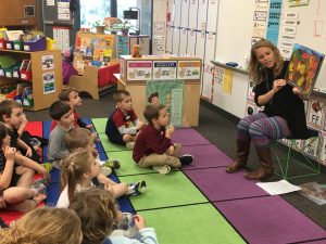 Preschool students reading