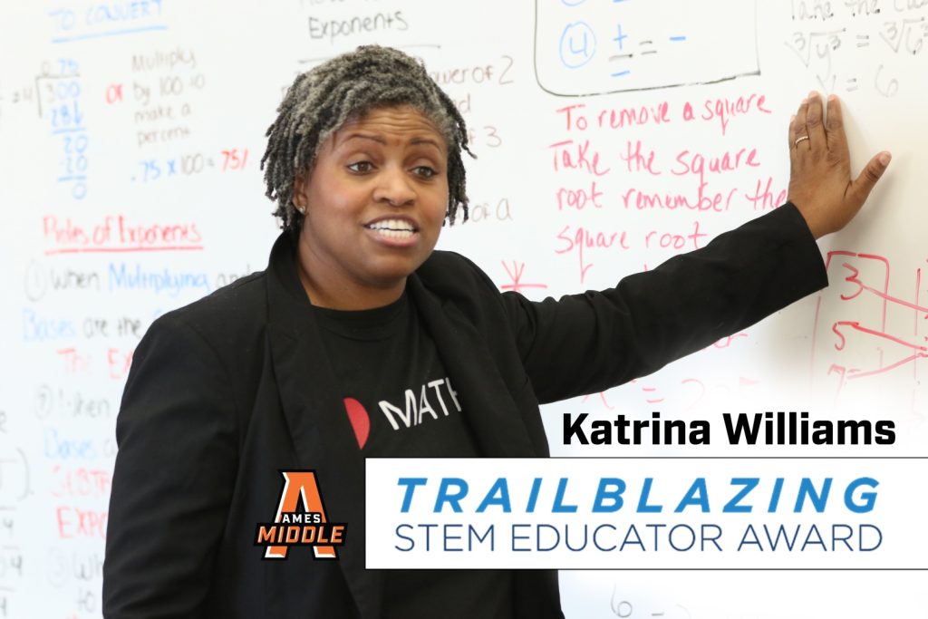 Ames Middle School Teacher Named Trailblazing STEM Educator