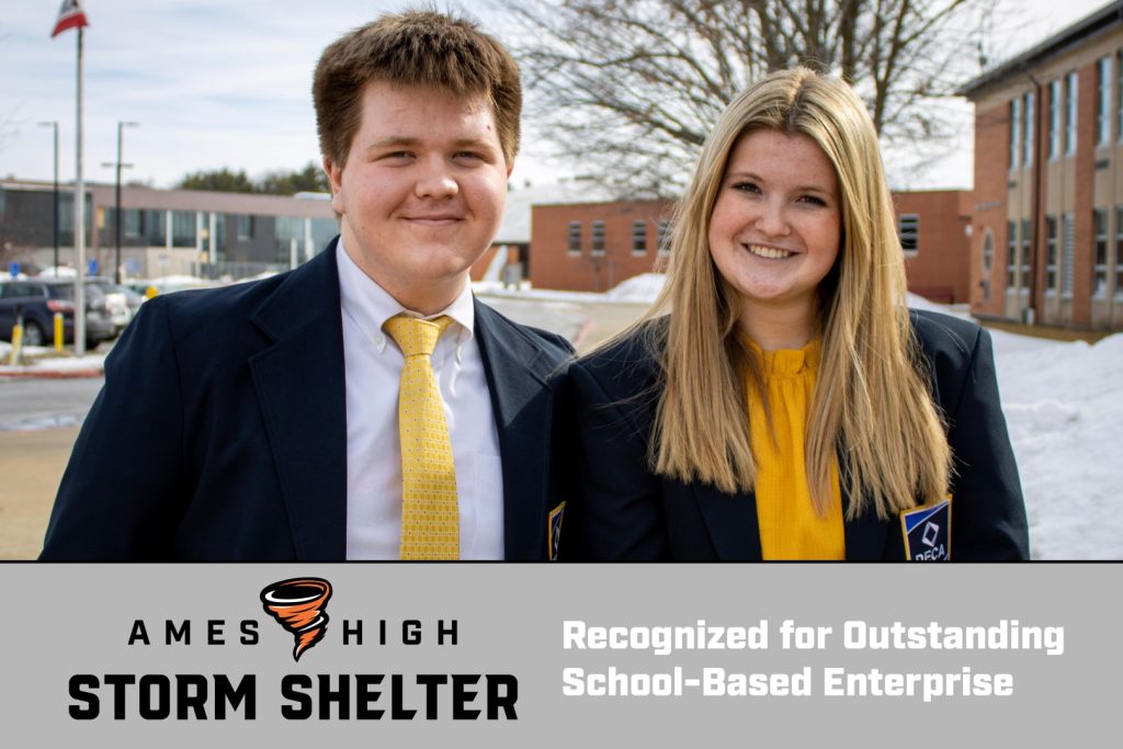 Ames High DECA Storm Shelter Recognized for Outstanding School-Based Enterprise