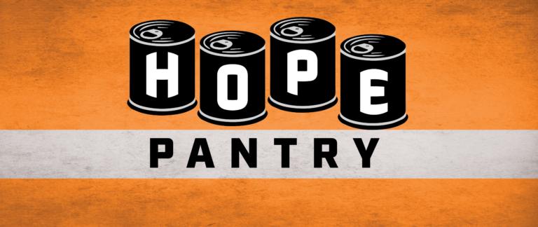 illustrated food cans with the word hope on them